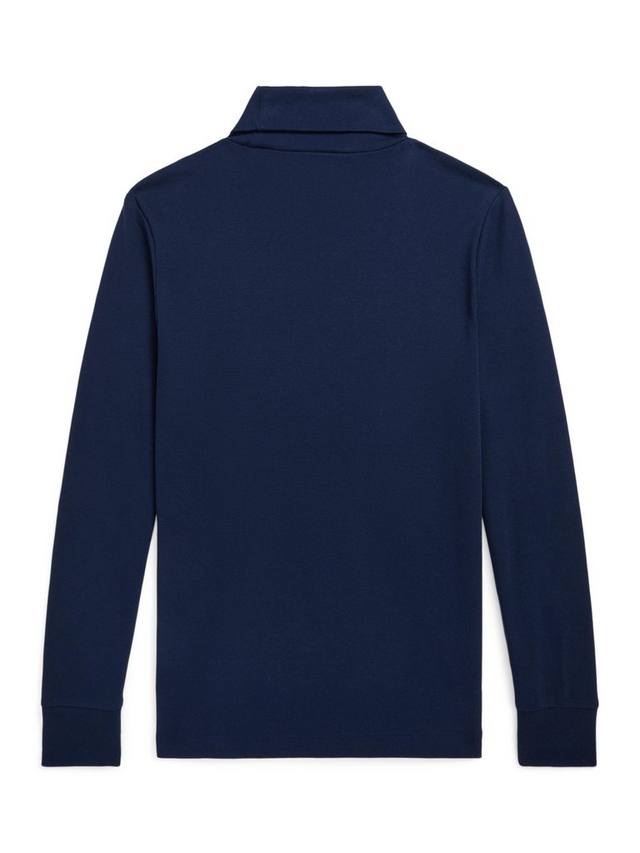Детский хлопковый водолазка с длинными рукавами Ralph Lauren, Refined Navy — фото 2