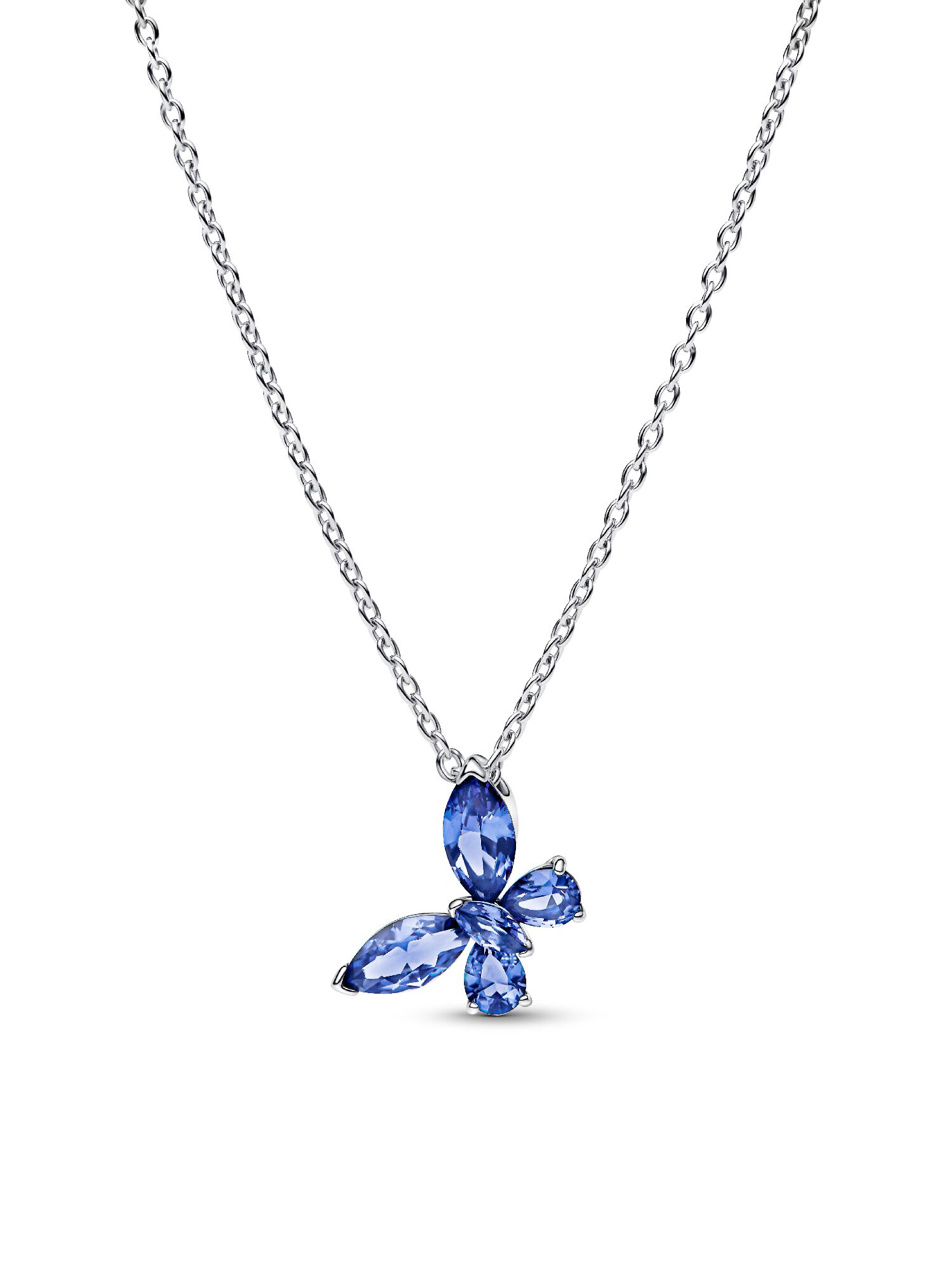 

Комплект из ожерелья и сережек Зимняя голубая бабочка Pandora