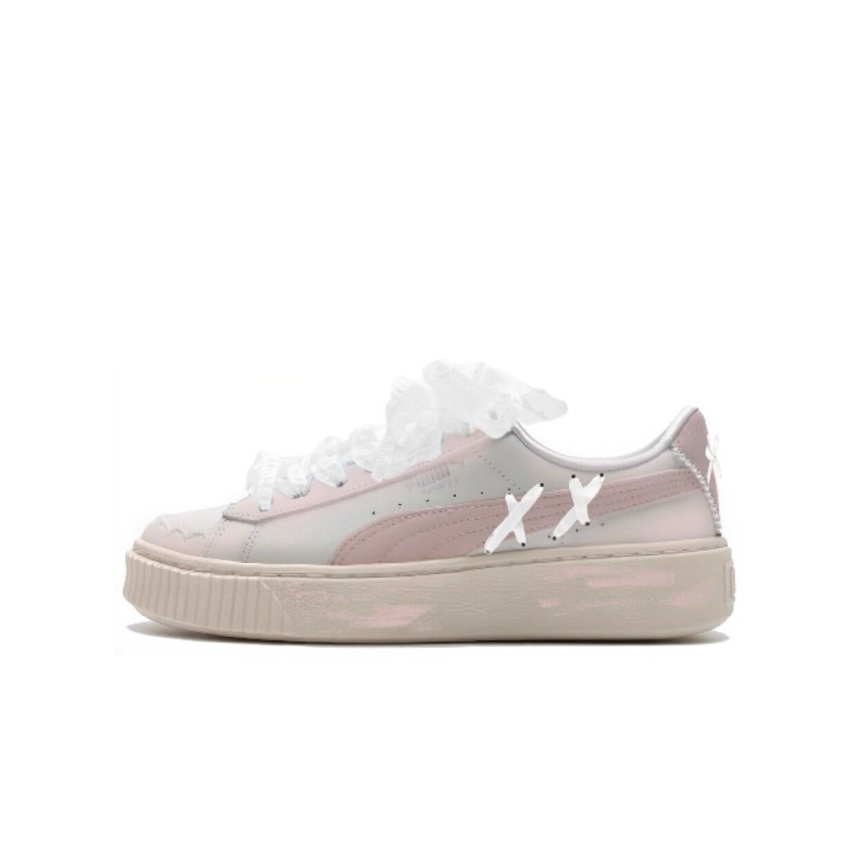 

Кроссовки Puma Skateboarding Shoes Women's Low-top White/pink, розовый