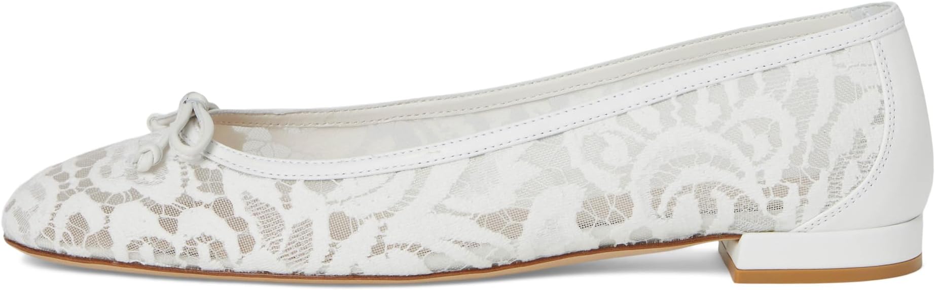 Балетки Stuart Weitzman Arabella Ballet Flat, белый — фото 4