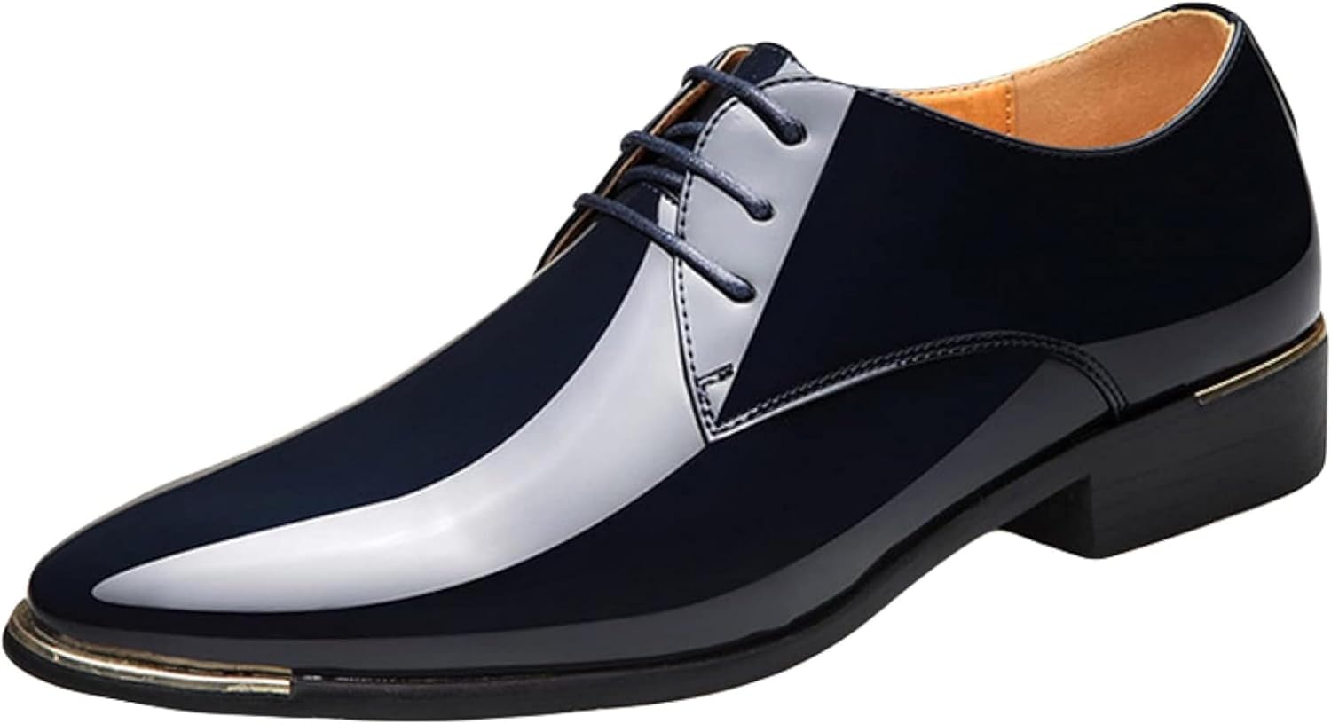 

Мужские туфли OXCOWNIU из лакированной кожи, свадебные и праздничные туфли, классические оксфорды на шнуровке, удобные офисные туфли, синий