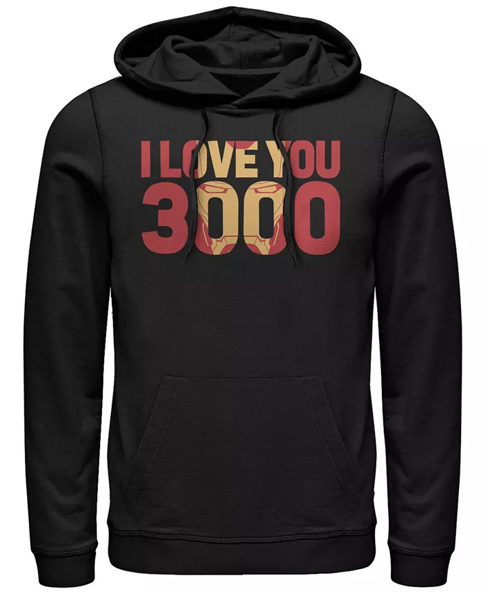 

Мужская толстовка с капюшоном Marvel Avengers: Финал "I Love You 3000" Iron Man Fifth Sun, черный