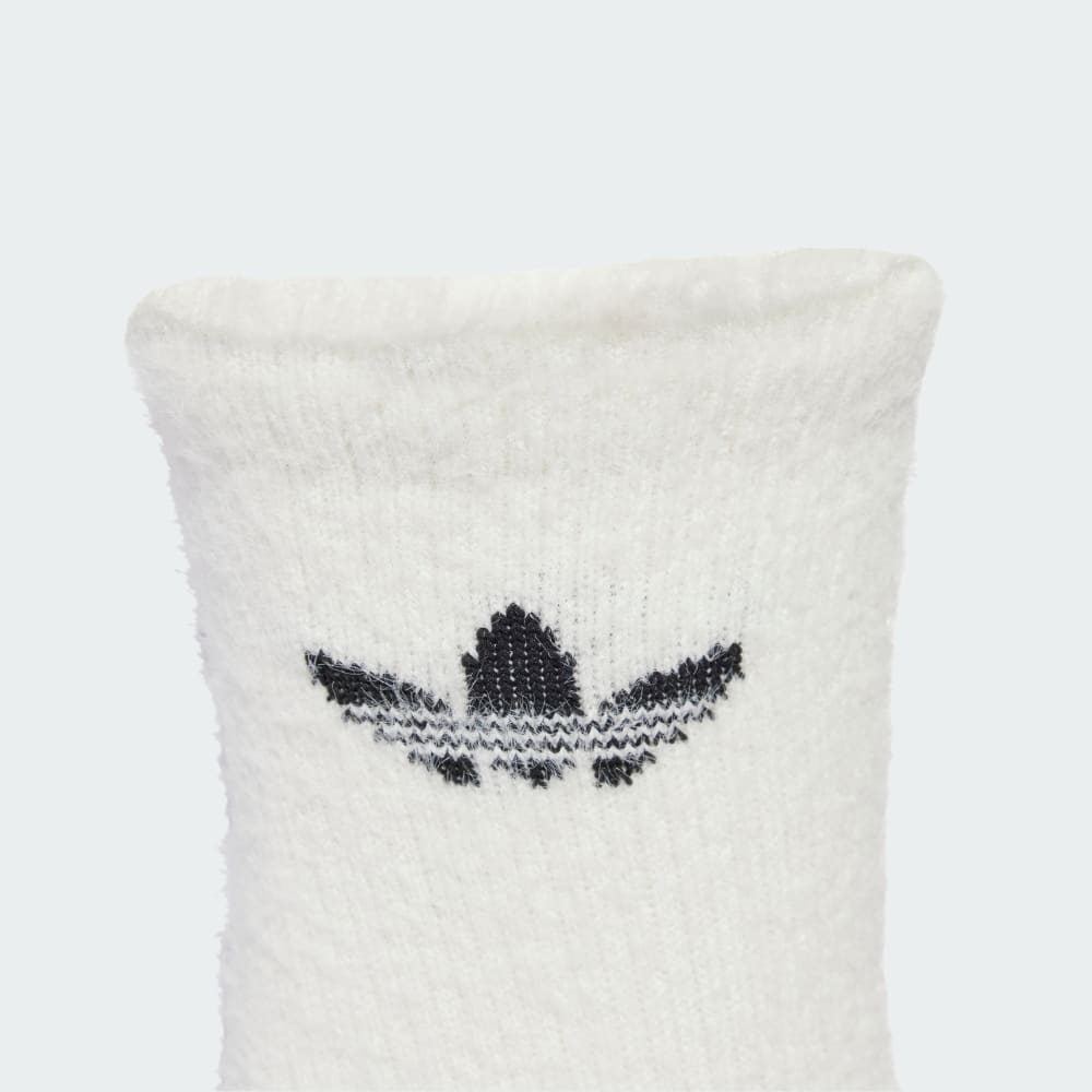 Носки Adidas Fluffy Crew Sock 2 Pairs, цвет Off White/Black — фото 2