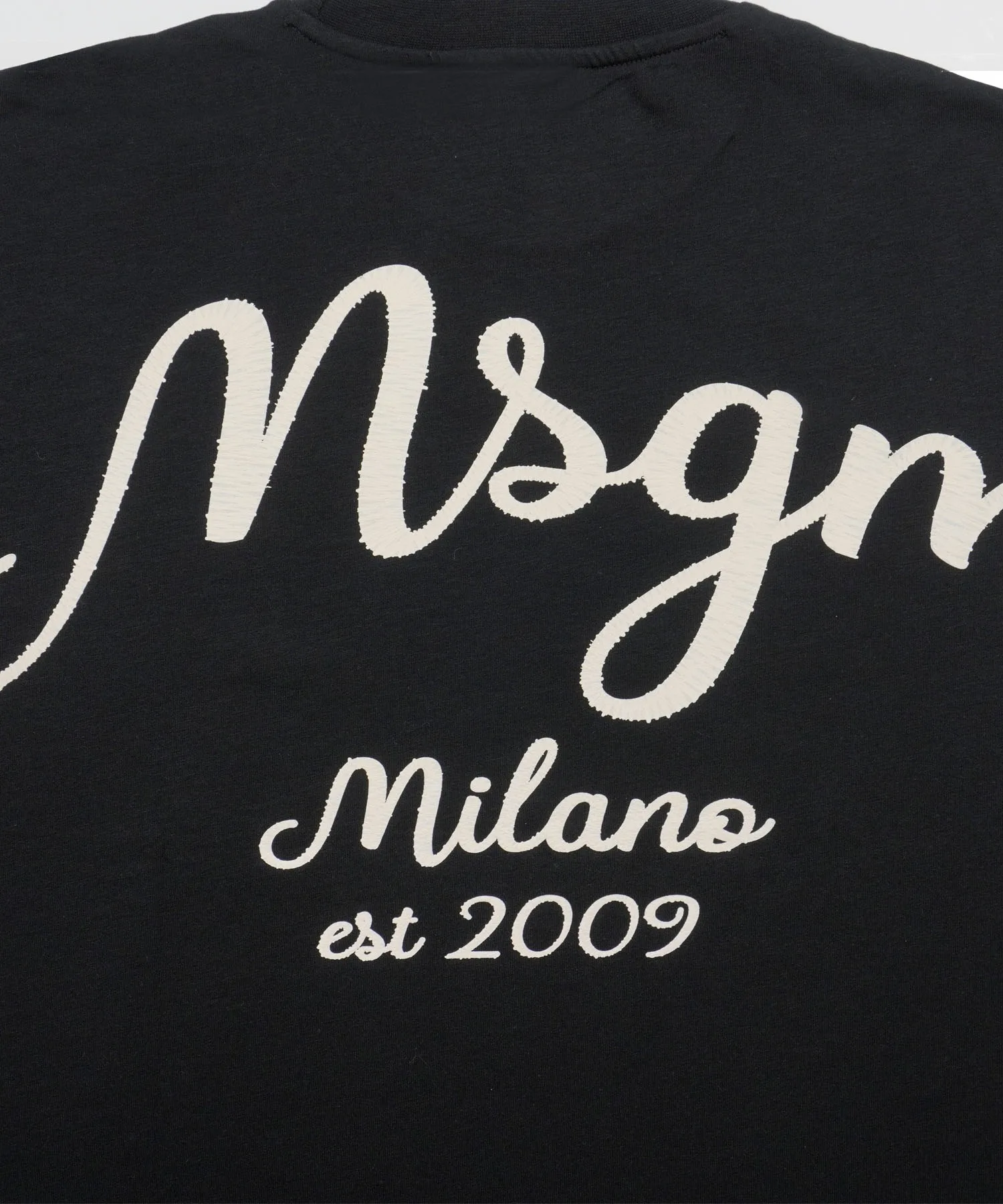Детская футболка с многослойным дизайном MSGM MILANO чёрная — фото 4