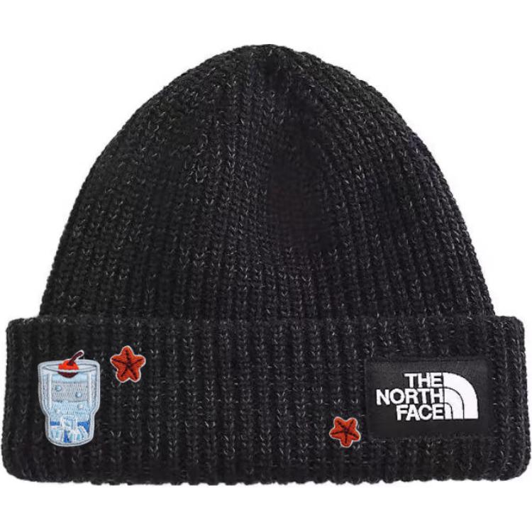 

THE NORTH FACE Полиэстеровая шапка унисекс черная, One Size Black Logo