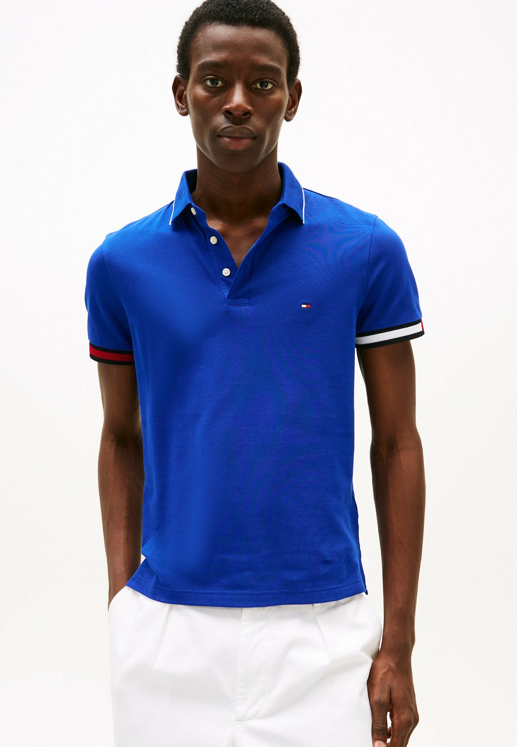 

Поло FLAG CUFF Tommy Hilfiger, синий