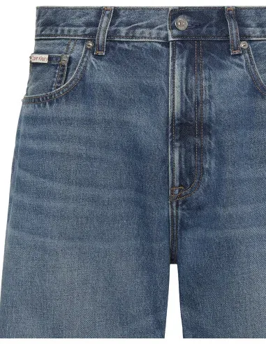 Шорты джинсовые Calvin Klein, зеленый — фото 3