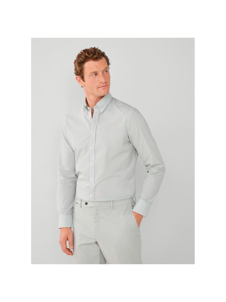 

Рубашка Hackett London, цвет 6ak-grün/weiß