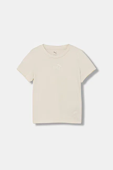 Футболка детская с логотипом ESS Small No.1 Logo Puma, бежевый