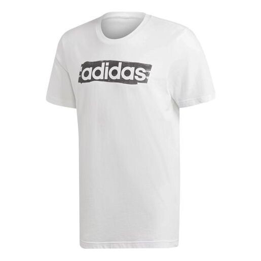 

Футболка alphabet logo sports short sleeve white Adidas, белый