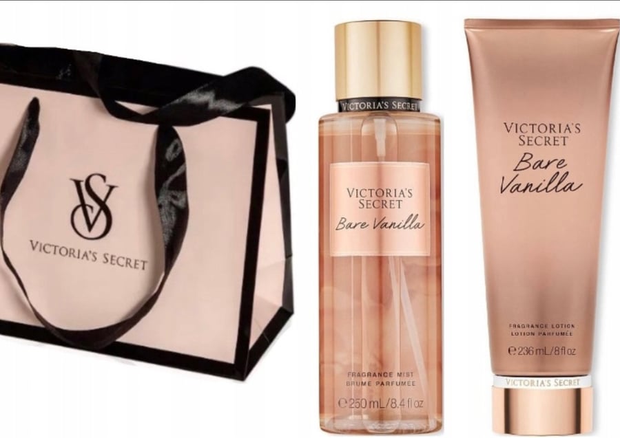 

Victoria's Secret Bare Vanilla, набор косметики для тела, 2 шт. + косметичка Victoria´s Secret