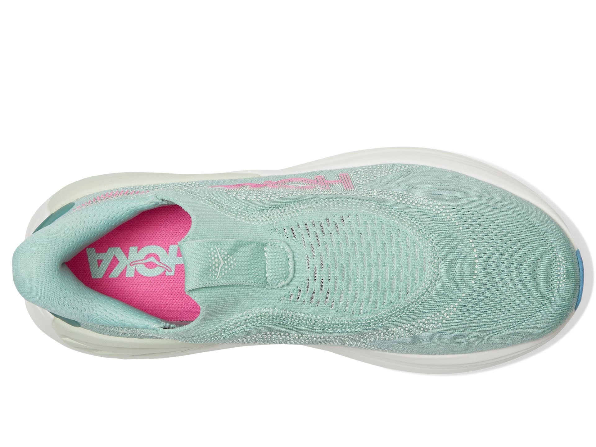 Кроссовки Hoka Skyward Laceless, цвет Jadeite/Sea Glass — фото 2