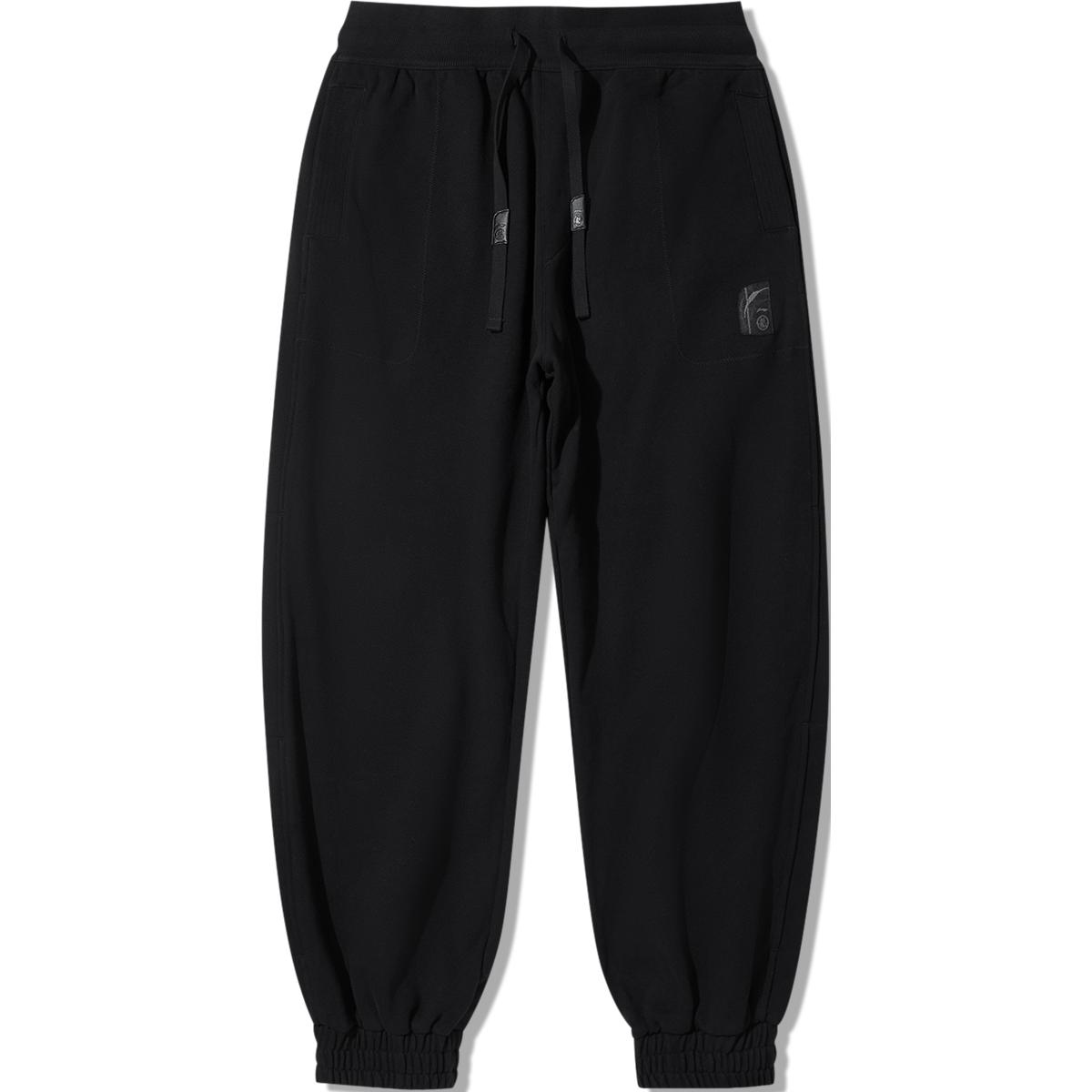

LiNing Li Ning X Jackie Chan Co branded Kung Fu Series повседневные брюки мужские black