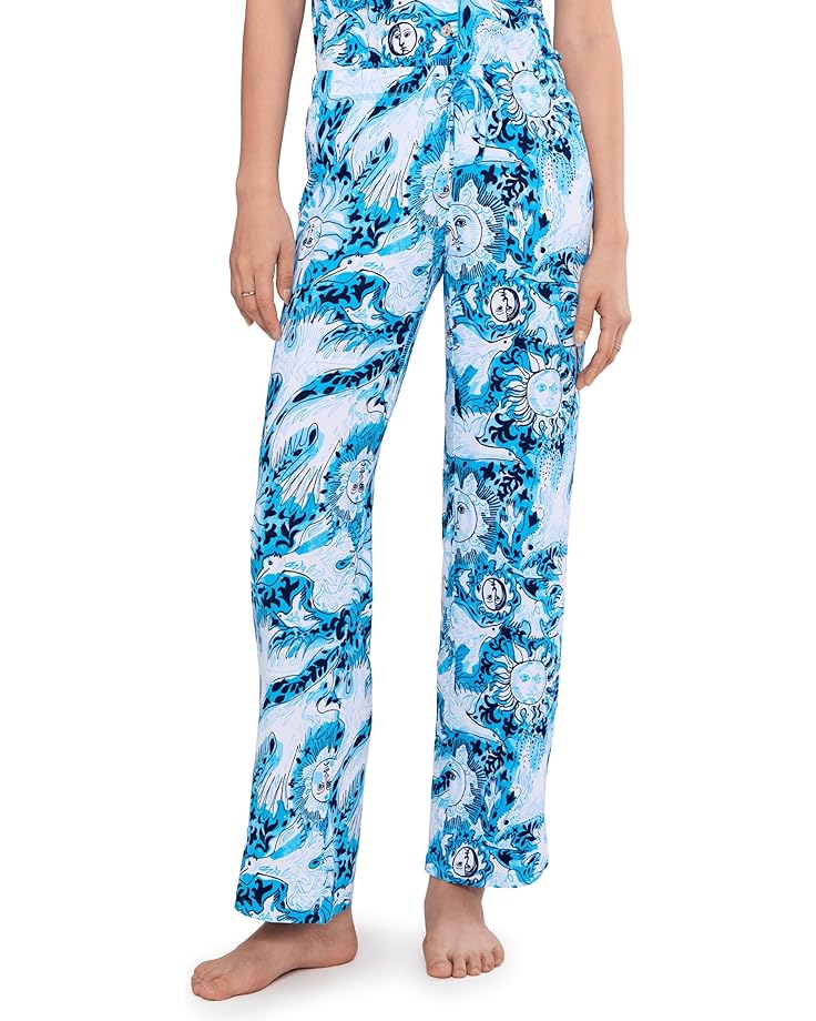 

Женские брюки Lilly Pulitzer Pj Knit, Bellevue Blue Lilly Gulls