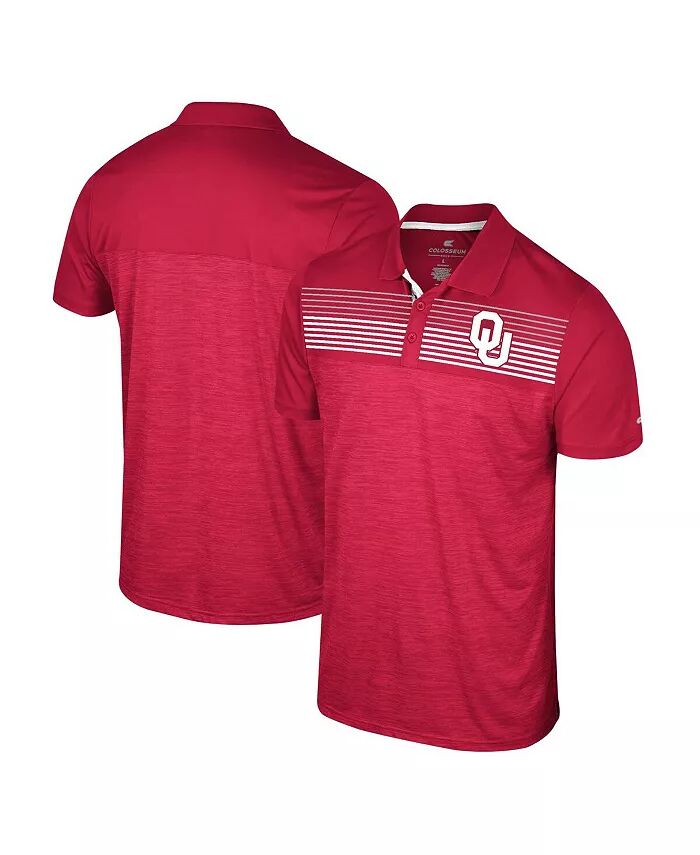 

Мужская красная рубашка-поло Oklahoma Sooners Langmore Colosseum, красный