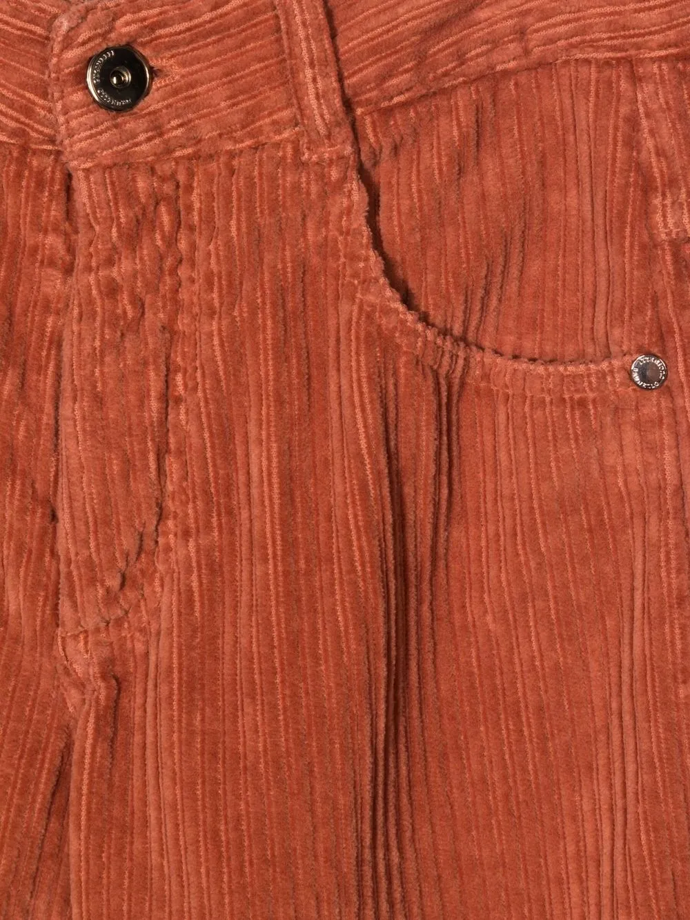 Зауженные вельветовые джинсы Brunello Cucinelli Kids, оранжевый — фото 3