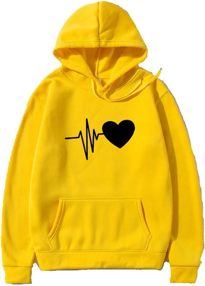 

Толстовка Xingfenly мужская с принтом в виде сердца