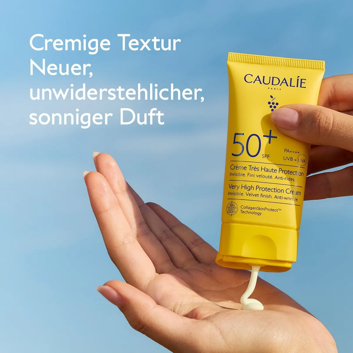 Солнцезащитный крем Vinosun Protect, очень высокая степень защиты SPF 50+. Caudalie, 50 мл — фото 3