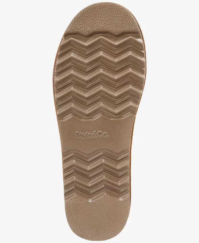 Женские тапочки Rosiee, созданные для Macy's Style & Co, коричневый — фото 4