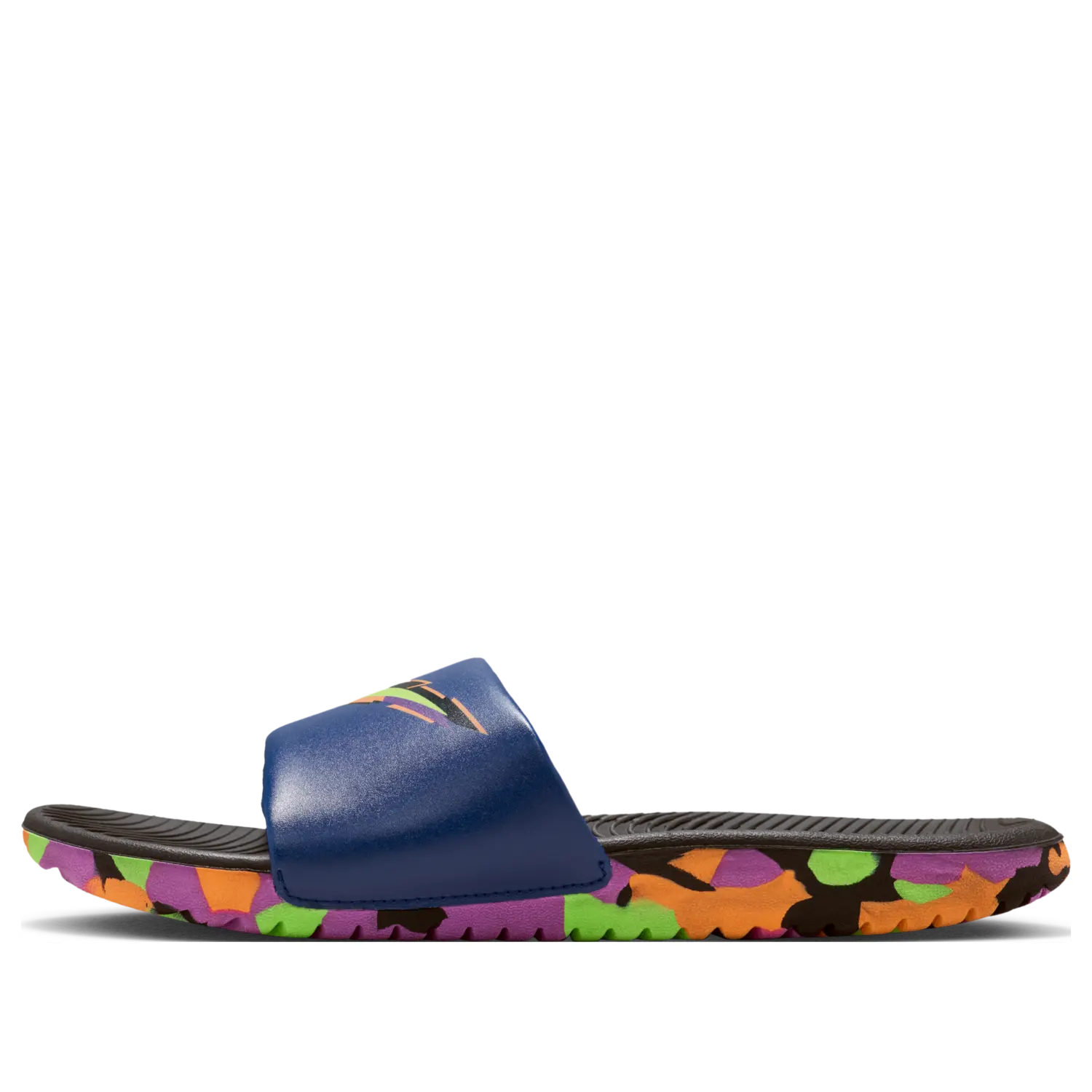 

Шлепанцы (GS) Nike Kawa Slide SE 'Black Blue Void Green Strike'