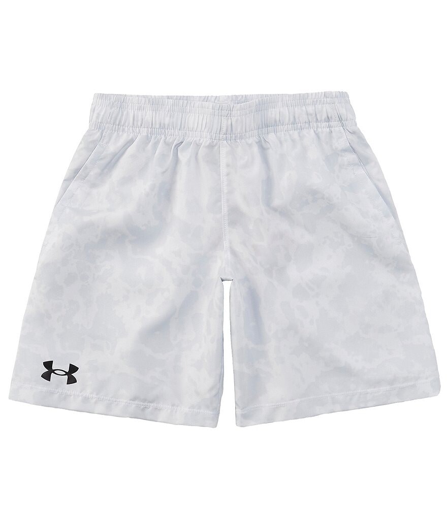 

Тканые шорты с принтом Under Armour Big Boys 8–20, серый