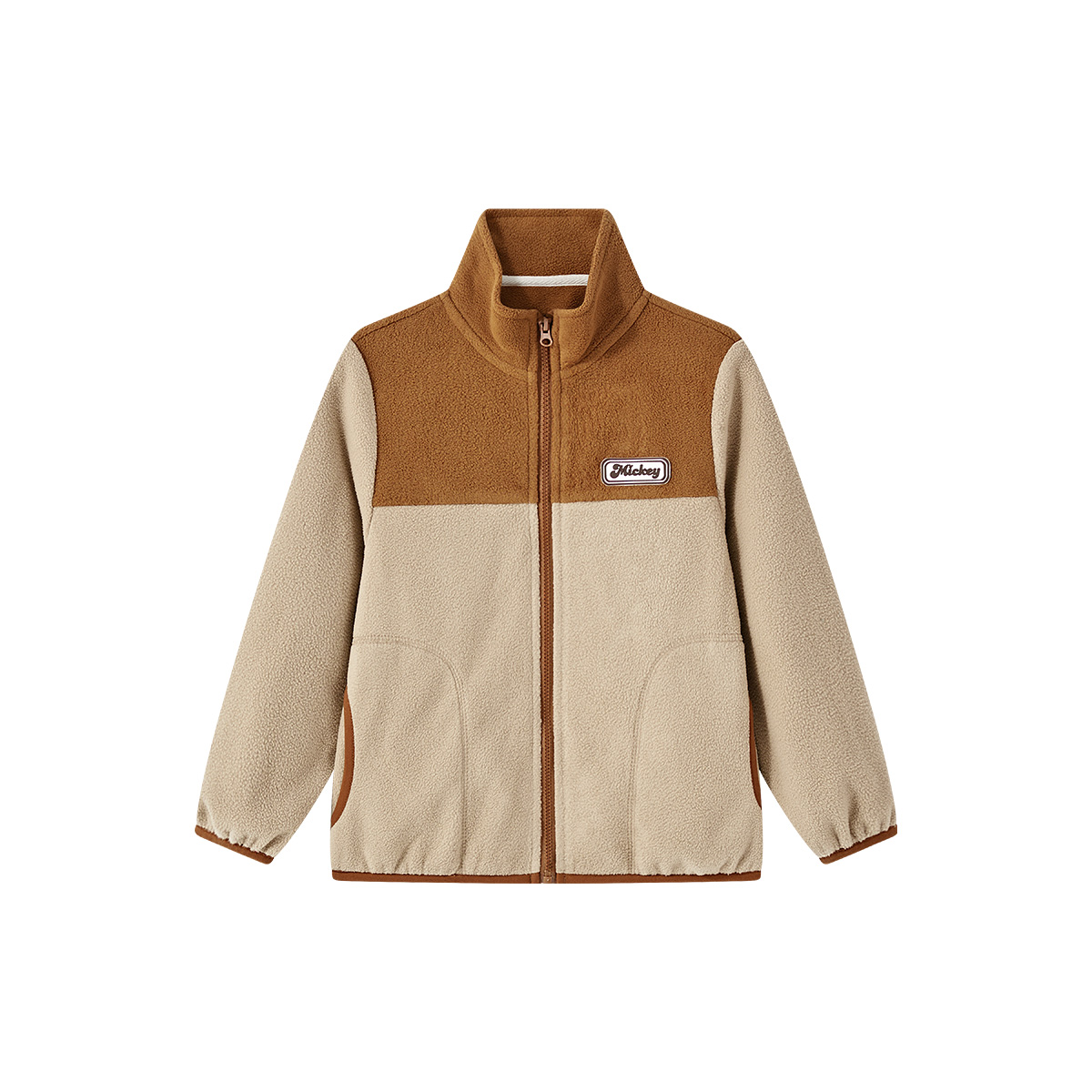 

Детский топ со стоячим воротником, средней высоты Disney, коричневый