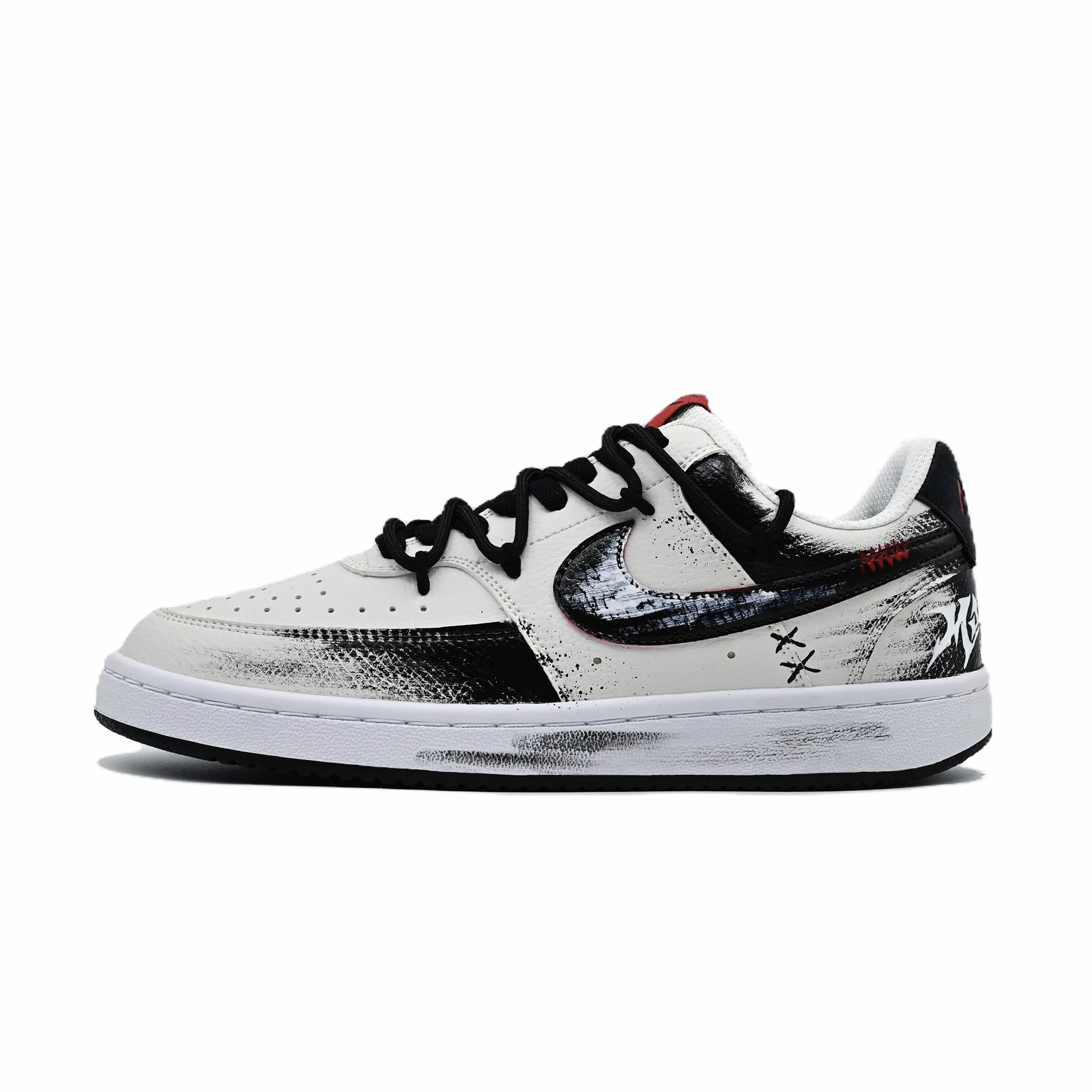 

Nike Кроссовки Court Victory Dry Kiss с низким верхом для скейтборда, устойчивые к истиранию и скольжению, мужские, черно-белые