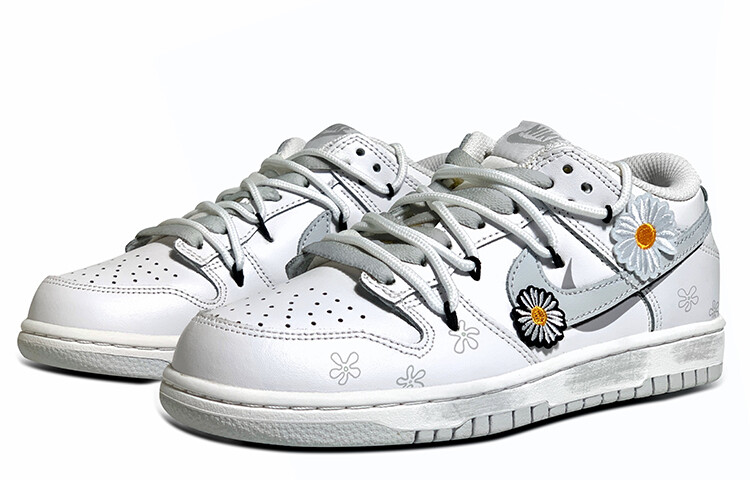 

Кроссовки Nike Dunk Skateboarding Shoes Women's Low-top White/gray, белый