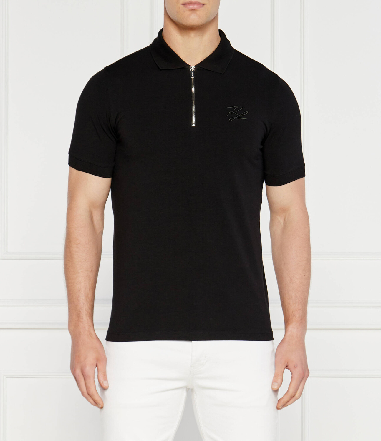 

Поло Karl Lagerfeld Slim Fit, черный