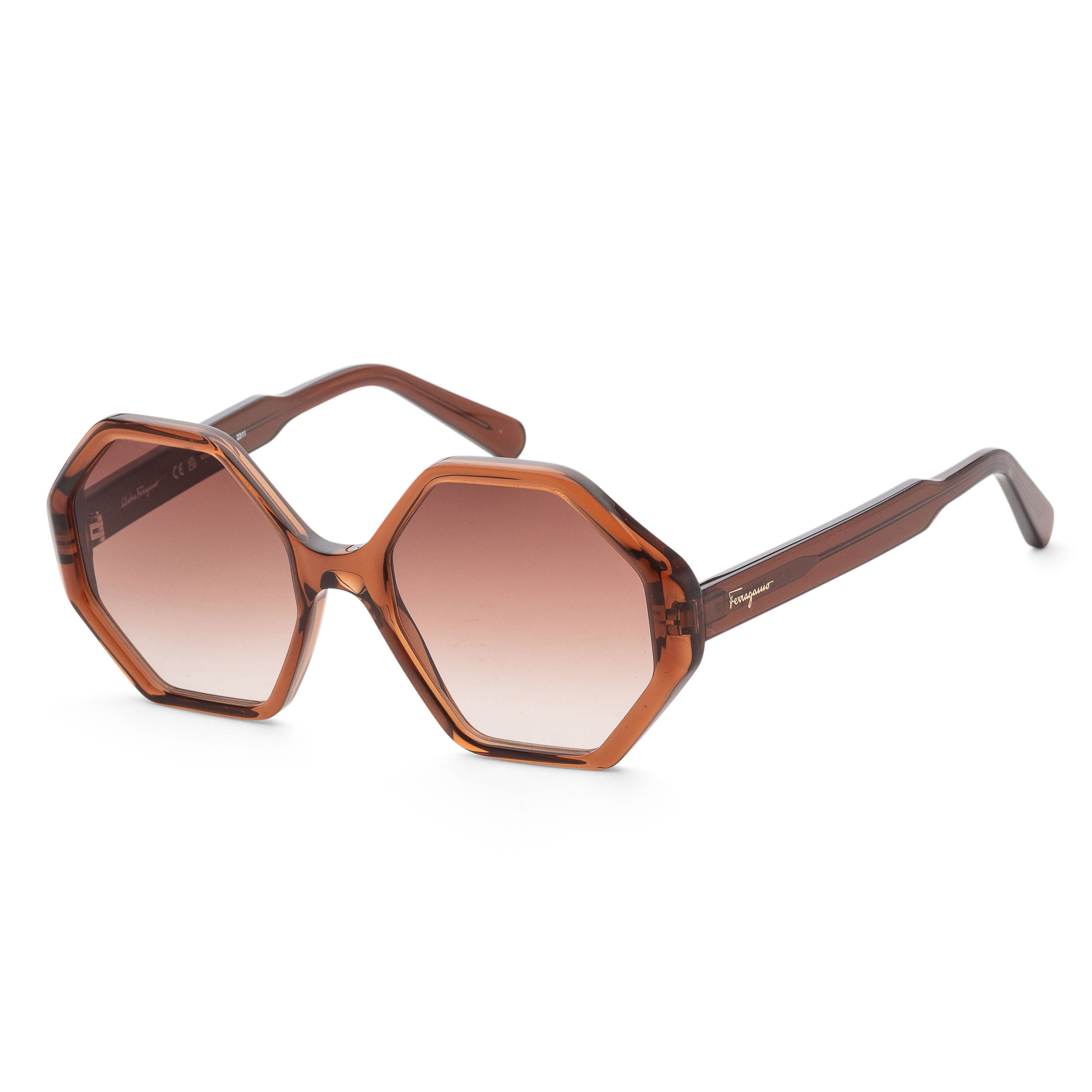 

Женские солнцезащитные очки Ferragamo Crystal Brown 55 мм Salvatore Ferragamo
