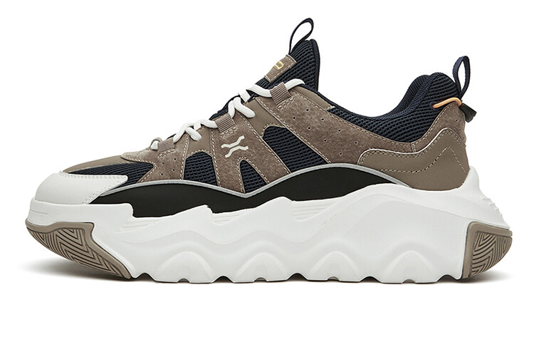 

Кроссовки Jeep Lifestyle Shoes Men Low-top Brown, Black And White, черный/коричневый