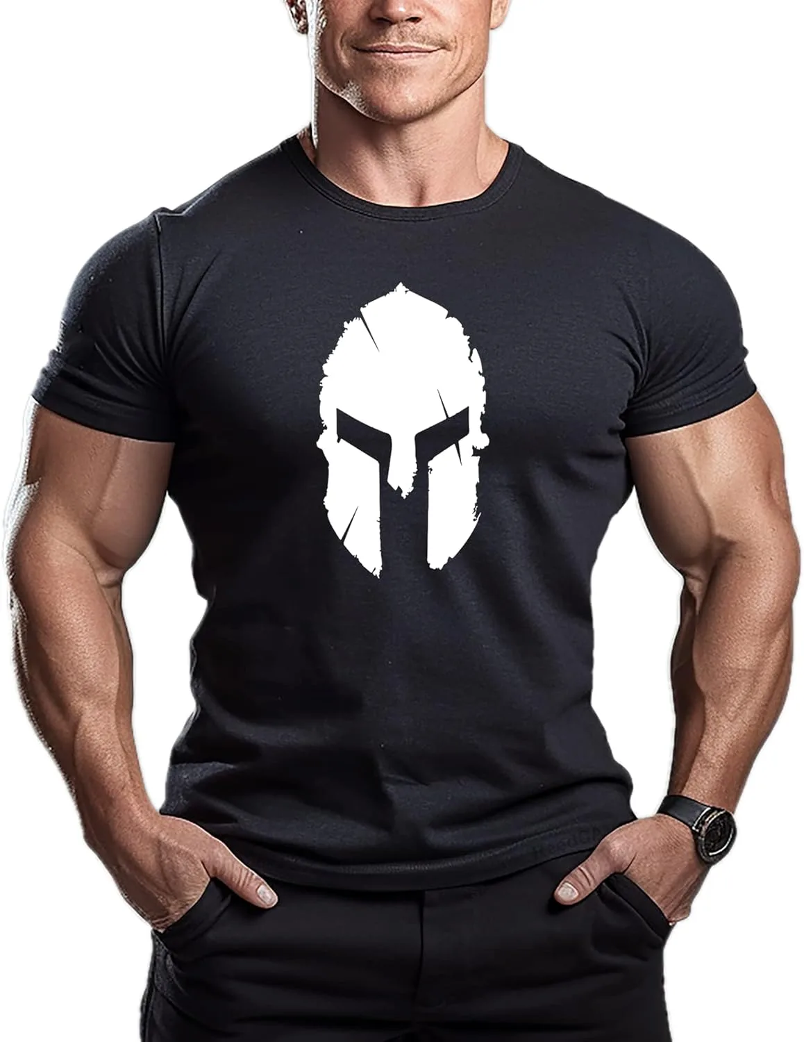 

Футболка Spartan Helmet для бодибилдинга ReedCA