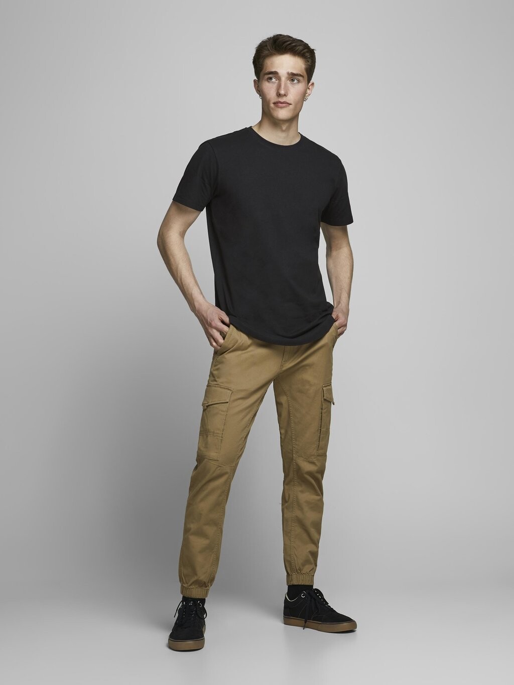 

базовая футболка Noa Tee Crew Neck 5 Pack Jack & Jones, цвет white/black