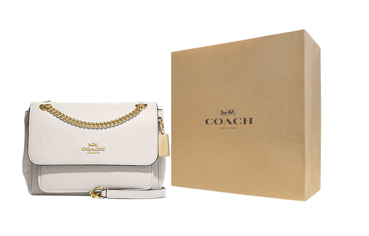 

COACH Кожаная сумка через плечо среднего размера