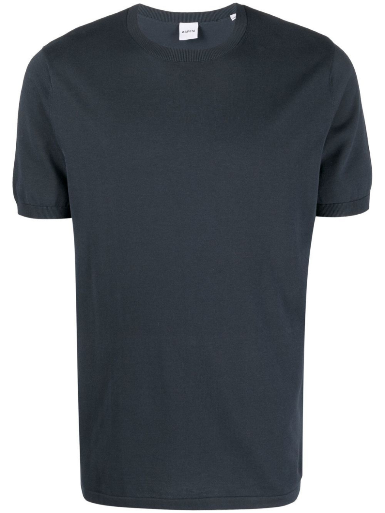 

ASPESI толстовка с круглым вырезом в рубчик, синий