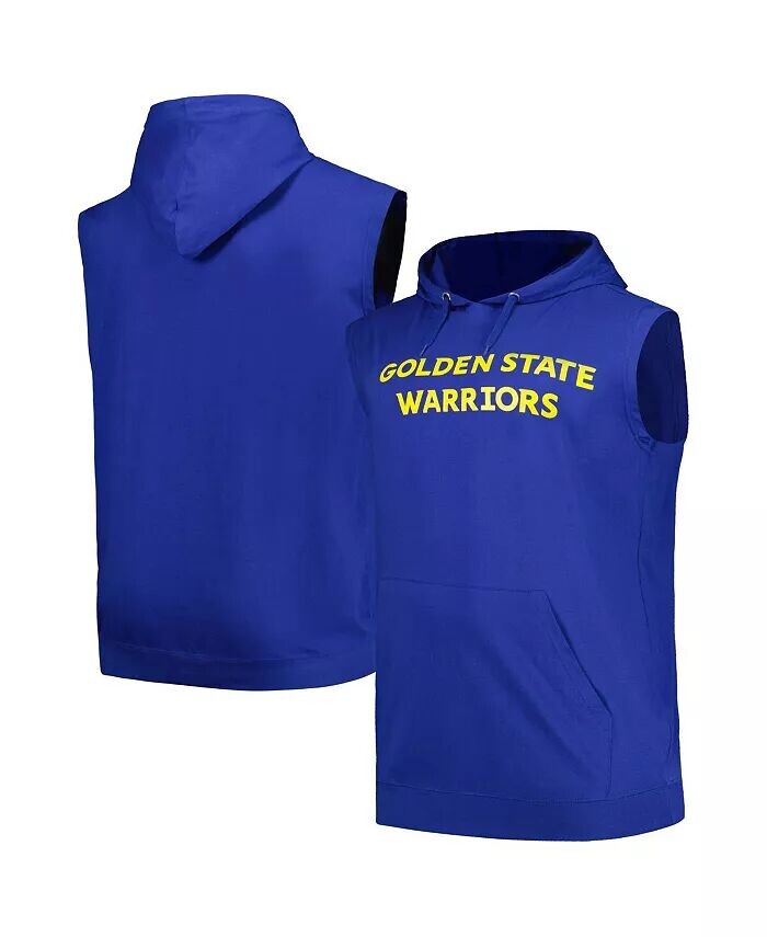 

Мужской пуловер с капюшоном Royal Golden State Warriors Big and Tall из джерси с капюшоном Fanatics, синий
