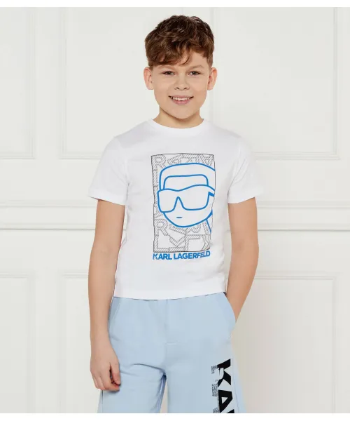 

Футболка Regular fit Karl Lagerfeld Kids, белый