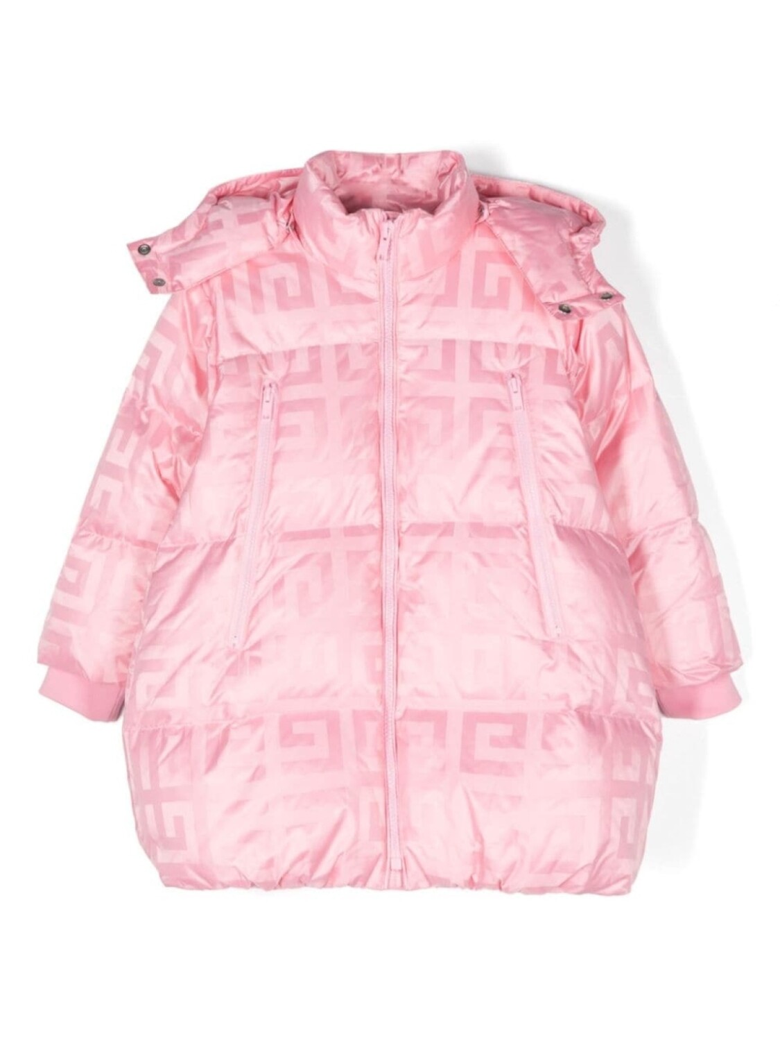 

Givenchy Kids пуховик с логотипом 4G, розовый