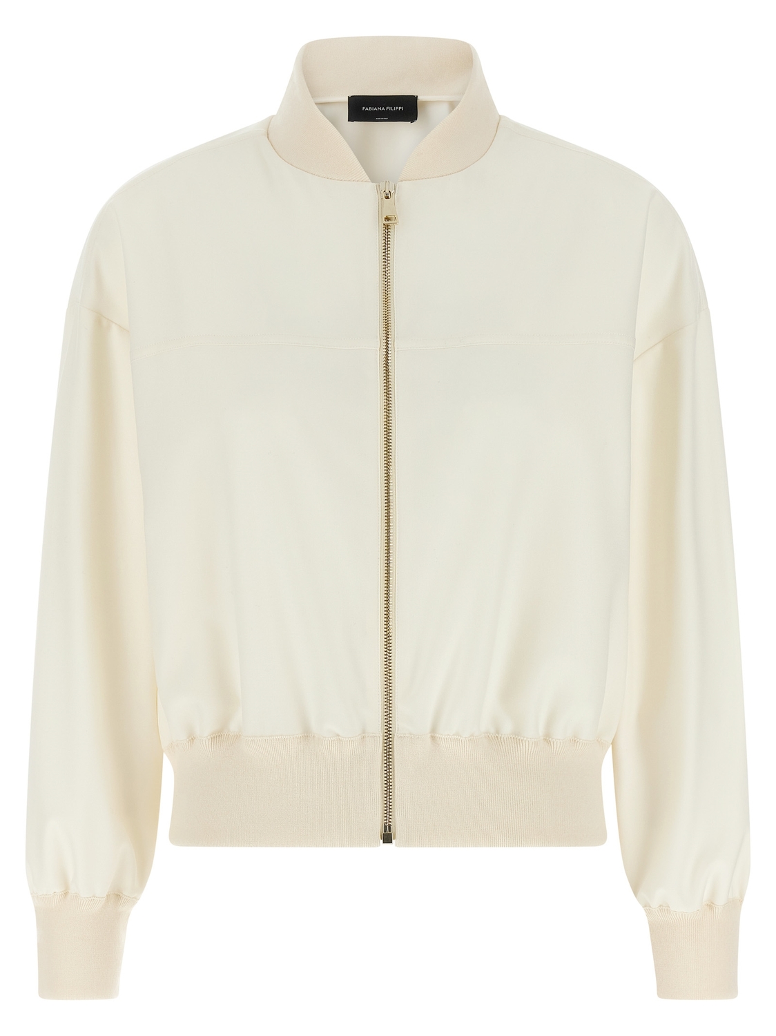 

Бомбер с вставками Fabiana Filippi, белый