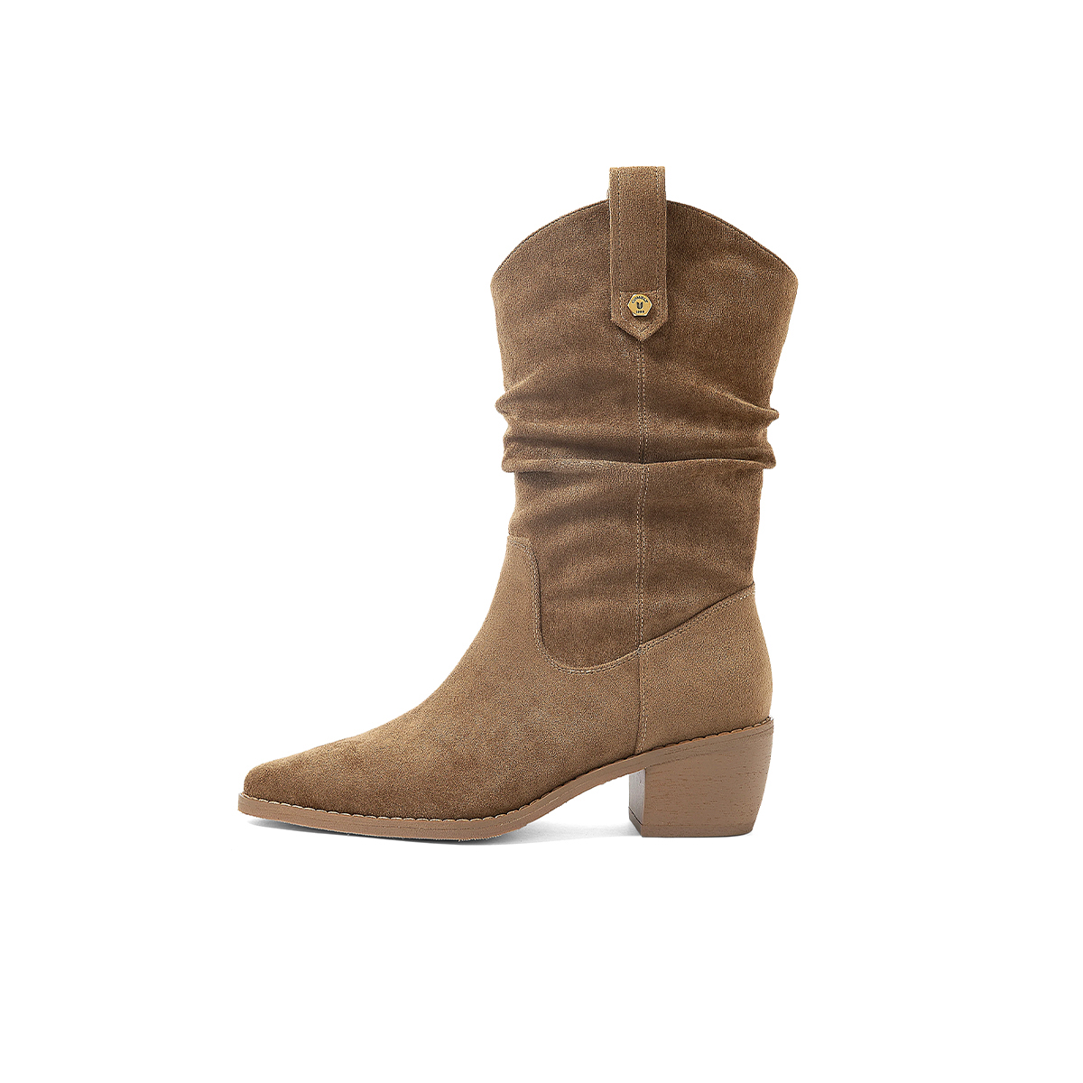 COMELY Женские полусапожки коричневые/абрикосовые, цвет Brown
