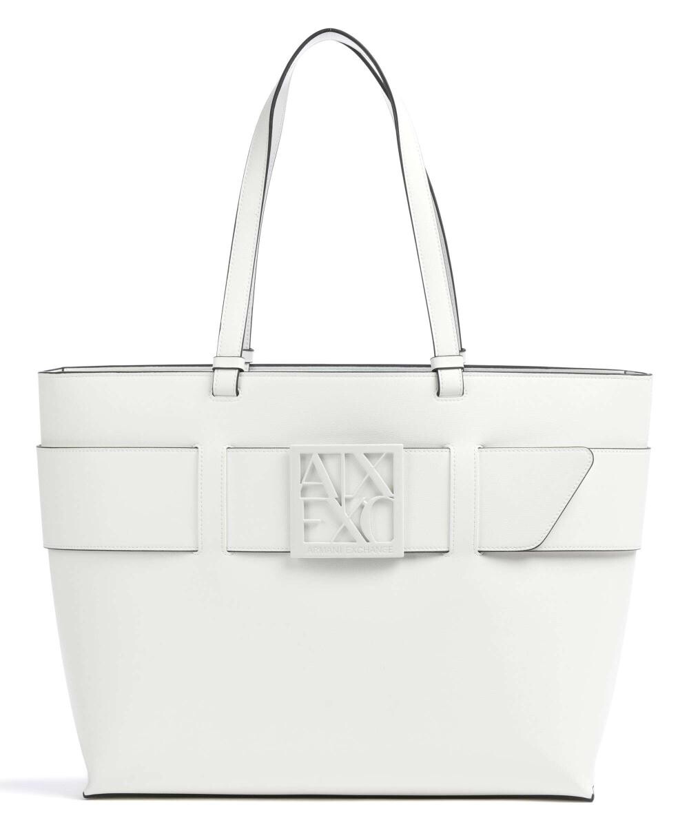 

Шопер из искусственной кожи Armani Exchange, белый