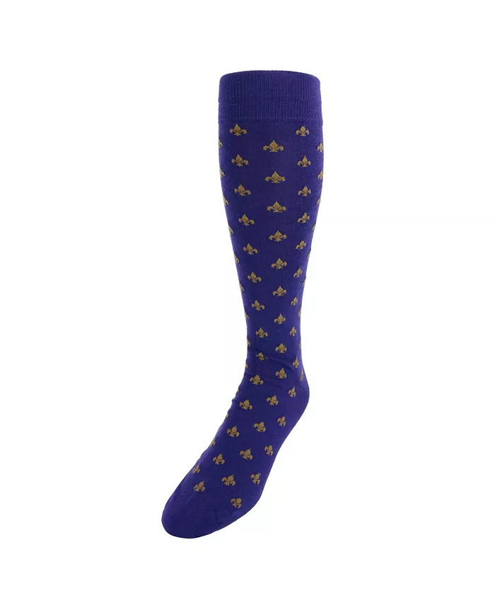 

Мужские носки Atlas Fleur De Lis Over The Calf из тонкой мериносовой шерсти (1 пара) TRAFALGAR, фиолетовый