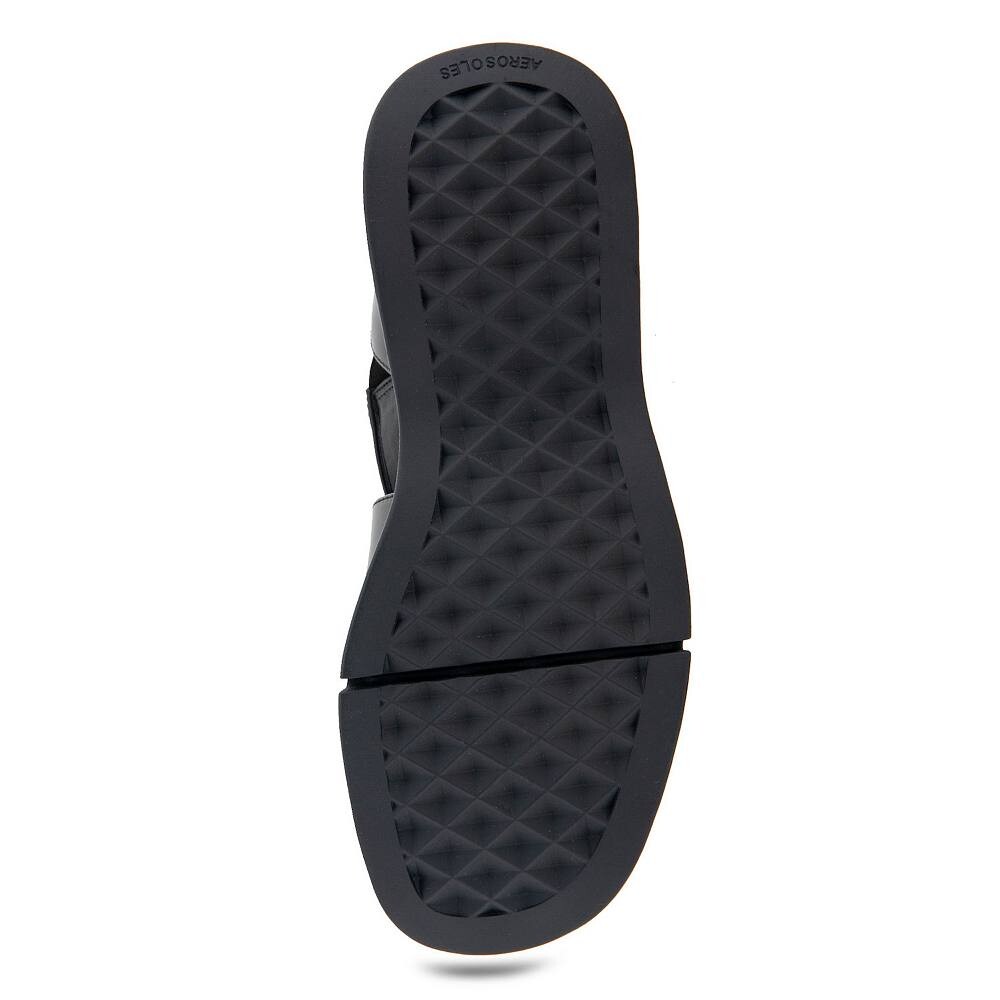 Женские кожаные сандалии в рыбацком стиле Aerosoles Fabian, цвет Black Leather — фото 3