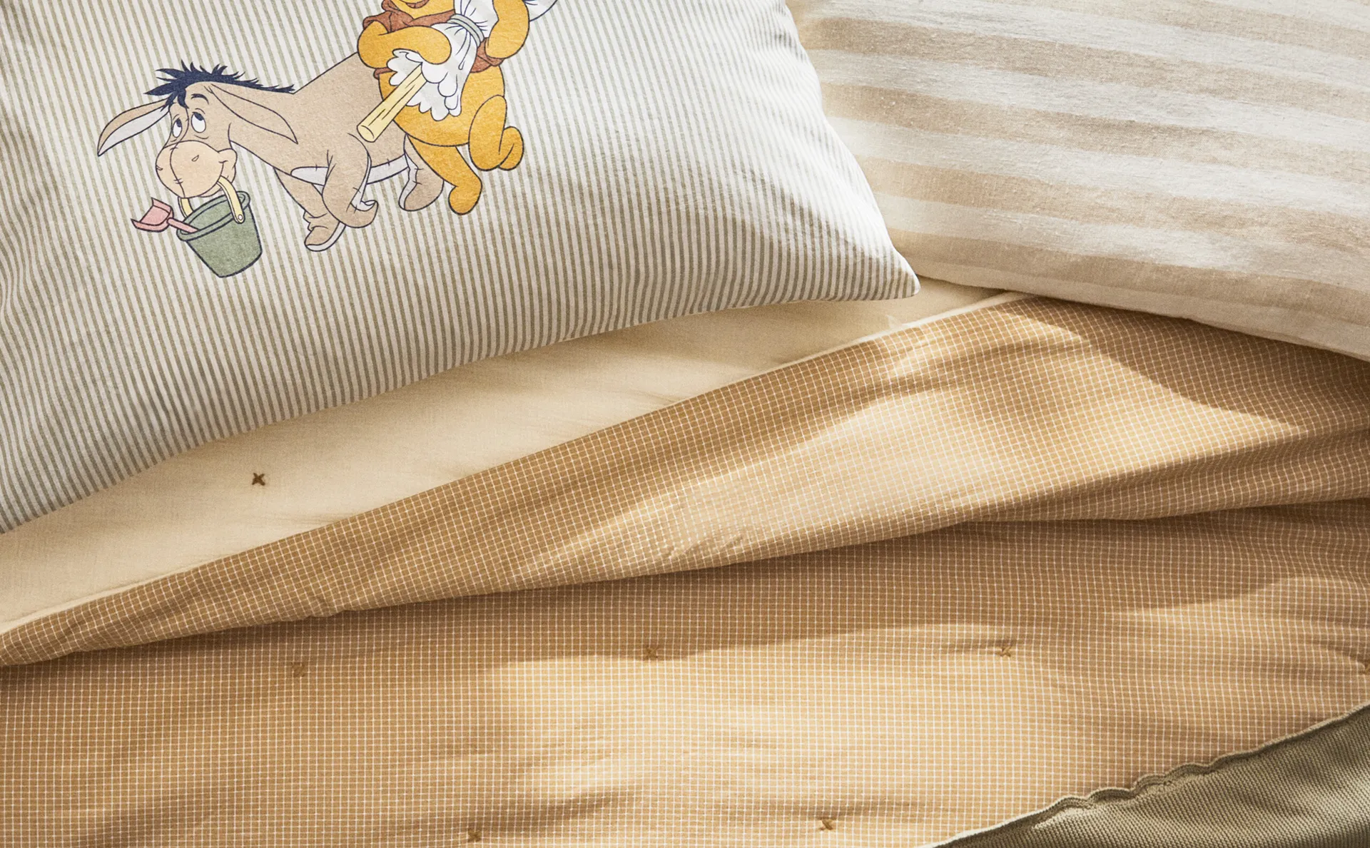 

Детское клетчатое одеяло Zara Home, цвет Tan