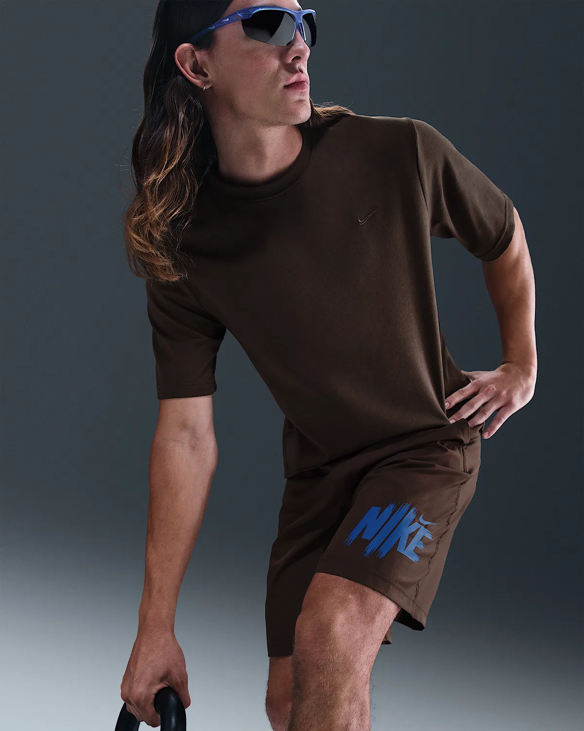 Мужская футболка Dri-FIT с коротким рукавом Nike Primary, Baroque Brown/Baroque Brown — фото 3