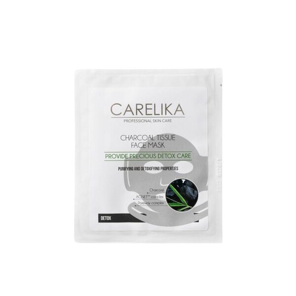 

Очищающая и детокс-маска для лица с углем, 1 шт. Carelika