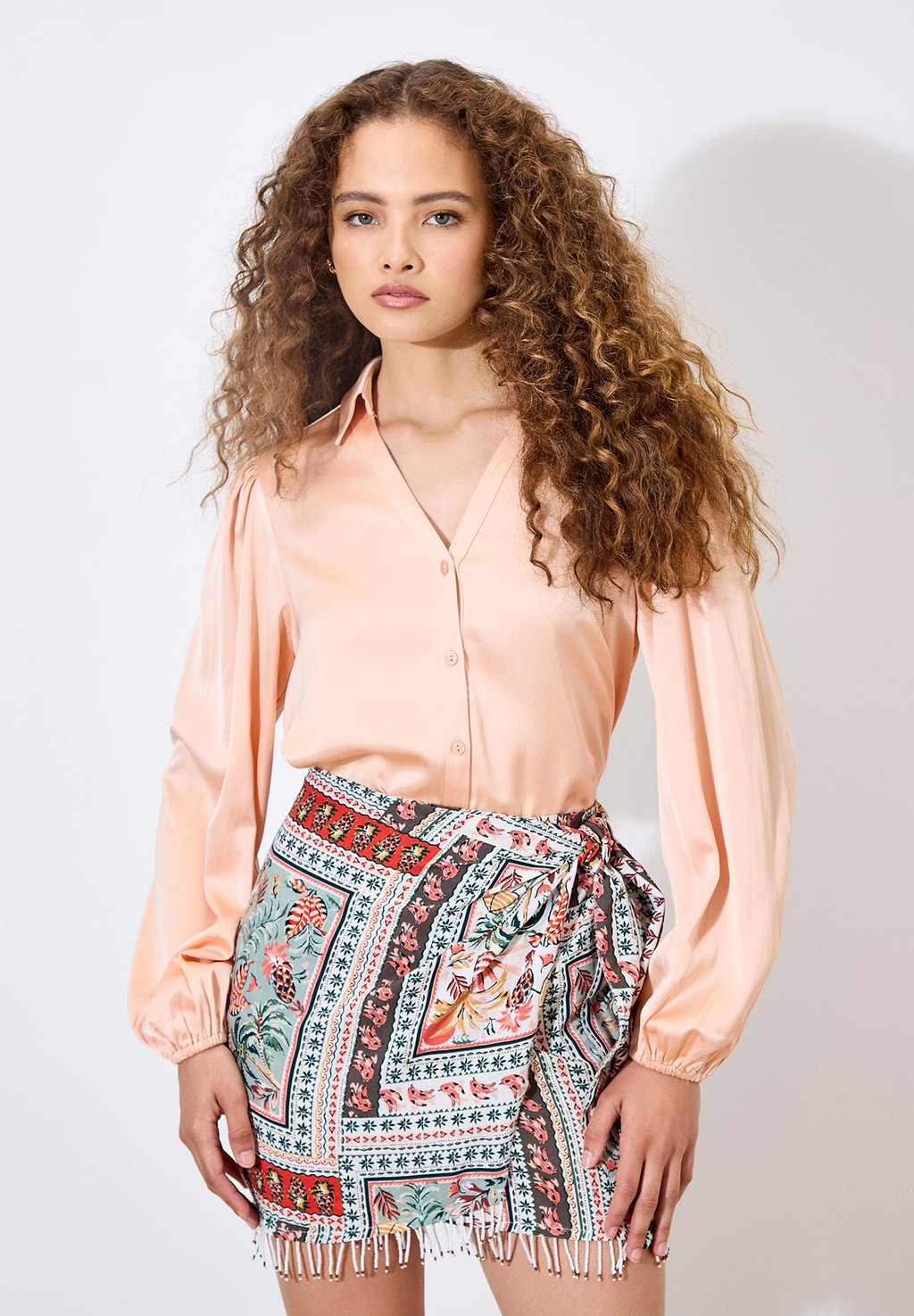 

Мини-юбка Wrap skirt Apricot, мятный
