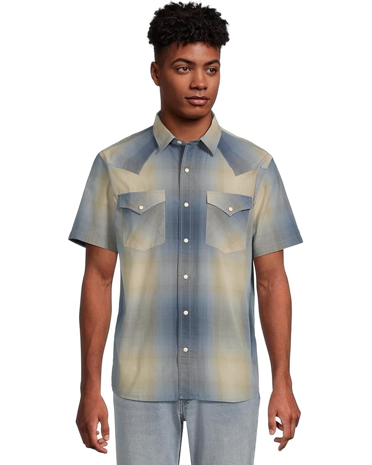 

Мужская рубашка Pendleton Frontier с коротким рукавом, Navy/Grey Ombre