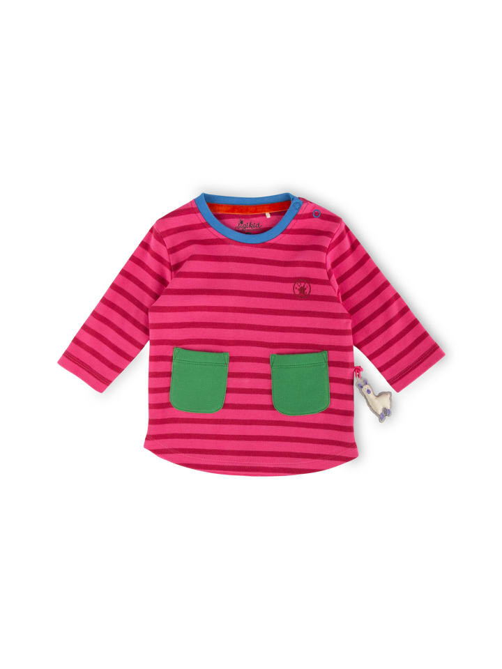 

Футболка Sigikid Longshirt crazy lama, розовый