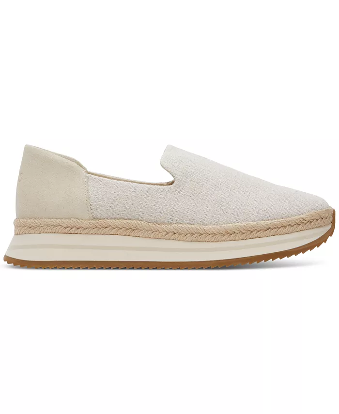 Женские слипоны Jocelyn с эспадрильной подошвой TOMS, белый — фото 2
